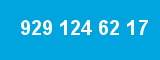 929 124 62 17 929 124 62 17